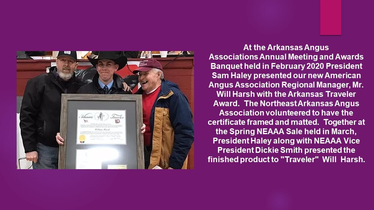 Will Harsh presented with Arkansas Traveler award